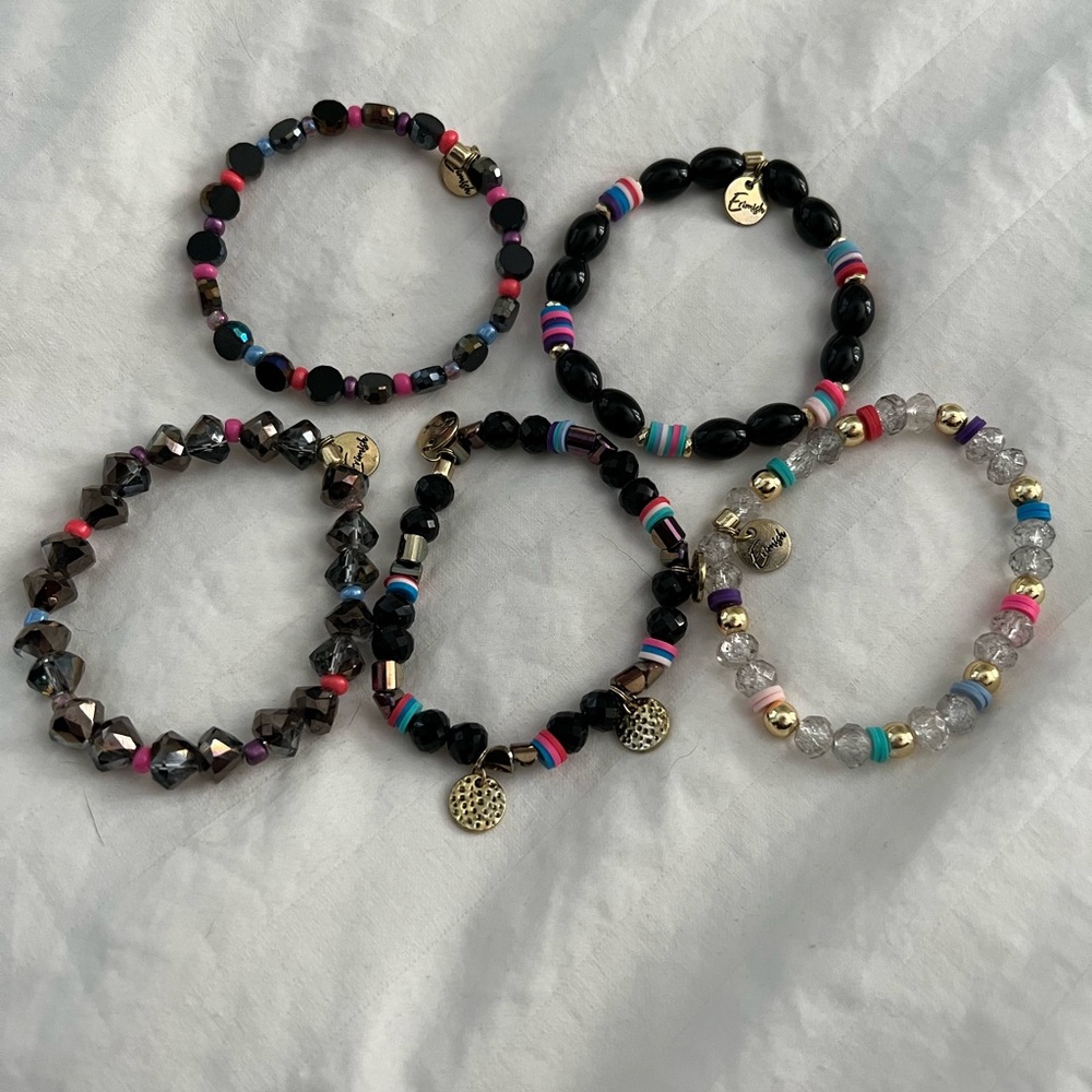 5 Erimish bracelets.